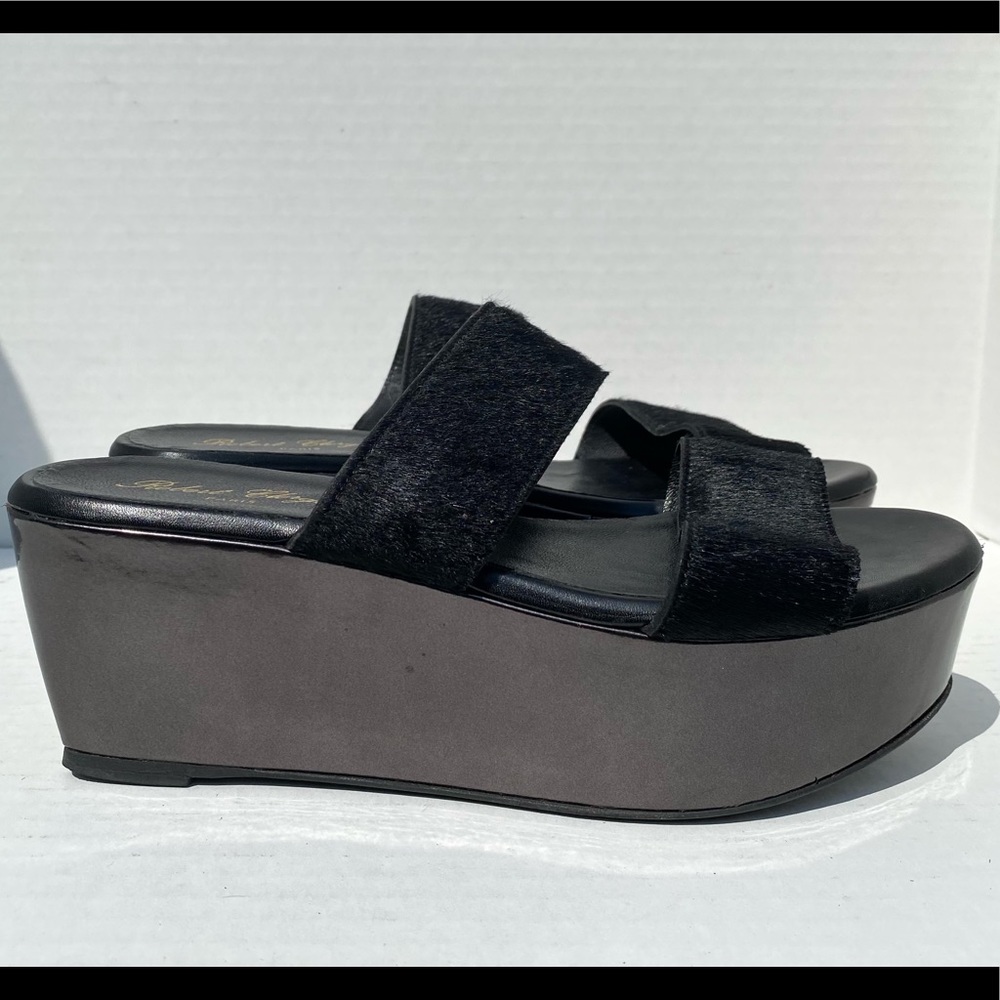 Robert Clergerie Leather Platform Sandals / Slides sz39